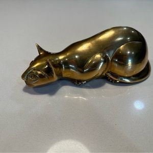 Vintage Brass Cat figurine